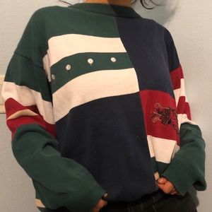 Vintage Sports Colorblock Sweater